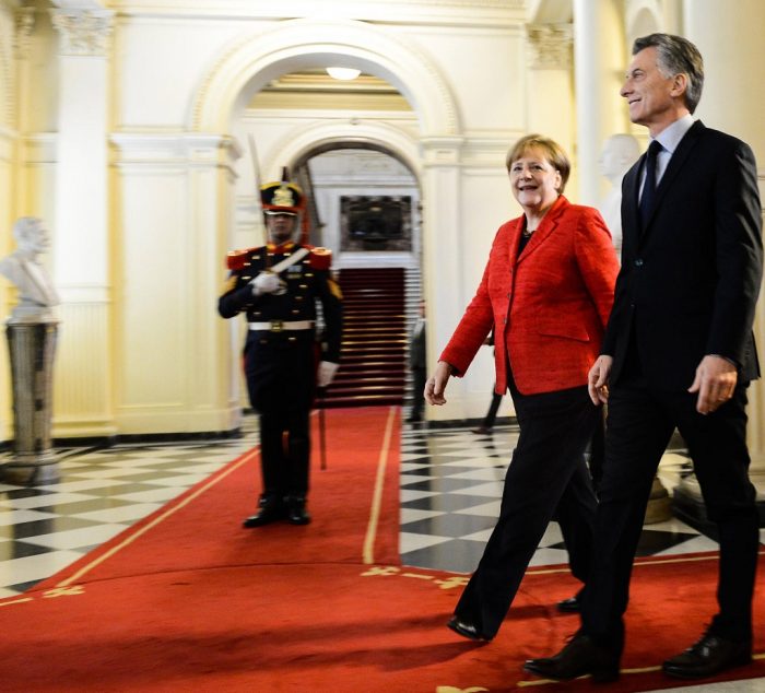 Angela Merkel y Mauricio Macri en la Casa Rosada | Foto: Presidencia de la Nación Argentina