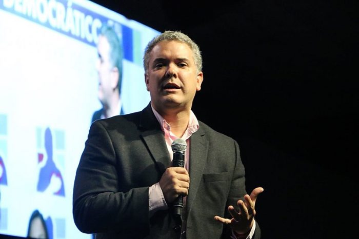 Iván Duque en el Primer Encuentro Nacional de Mujeres, 2017 | Fuente: WikiCommons.